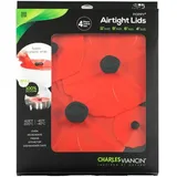 Charles Viancin Poppy Set aus 4 Silikon-Deckeln 28/23/15/10cm,