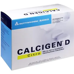 Calcigen D Citro 600 mg/400 I.E. 200 St