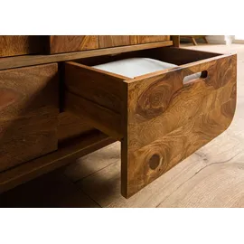 MASSIVMOEBEL24.DE Kleiderschrank Mailand 90 x 180 x 45 cm Hellbraun