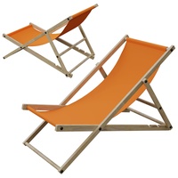 myowntrade Liegestuhl Liege Stuhl Strand Strandliege Sonnenliege Gartenliege Klappstuhl Orange