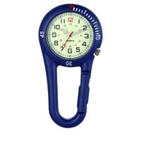 Avaner Taschenuhr mit Karabiner Unisex FOB Analog Quarzwerk Krankenschwesteruhr für Klettern Sport (Blau2)