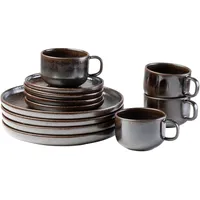gipfelstück Kaffeeservice Glockenklang 12-tlg. braun