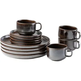 gipfelstück Kaffeeservice Glockenklang 12-tlg. braun