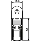 ATHMER Türdichtung Schall-Ex DUO L-15 WS 1-382 2-s.L.958mm Alu.silberf.HLT