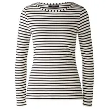 Oui Langarmshirt Schwarz 36