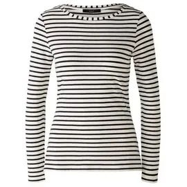 Oui Langarmshirt Schwarz 36