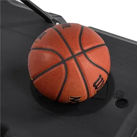 Yaheetech Basketballkorb mit Rollen, 216–246 cm höhenverstellbarer Basketballständer, mobile Basketballanlage, Braun,