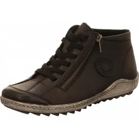 remonte Damen Low-Top Sneaker R1498, Frauen Halbschuhe,lose Einlage,schnürschuhe,schnürer,Business,Freizeit,straßenschuhe,schwarz (01),38 EU