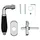 SOTech Fenstergriff MATTEO Chrom poliert, Griff schwarz matt, mit Befestigungsmaterial