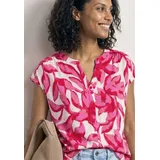 STREET ONE Damen Shirt mit Knopfleiste und Print - 38