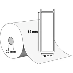 Seiko SLP-2RL – Adressetikett (Papier permanent) 28 mm x 89 mm / weiß / 130 Etiketten je Rolle 42-100607