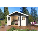 Weka Gartenhaus 253 4 x 2 m Grau