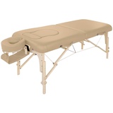 Master Massage 71cm EvaMobil Massageliege Schwangerschaftsliege Klappbar Beauty Bed Bauchloch Bauchkissen mit Tragetasche-Beige