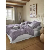 IRISETTE Paris 8000 Mako-Satin Lila 155 x 220 cm + 2 x 80 x 80 cm