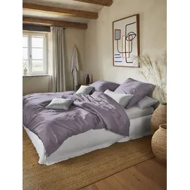 IRISETTE Paris 8000 Mako-Satin Lila 155 x 220 cm + 2 x 80 x 80 cm