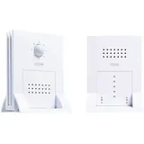 m-e modern-electronics Durchgangsmelder DGF-300 Weiß mit Bewegungsmelder 41058
