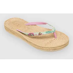 Roxy South Beach Iii Sandalen green / pink Gr. 8.5