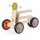 Mamatoyz Holz Rutschauto & Lauflernwagen Ambulanz | Natur | 47x25x34 cm - Braun