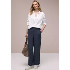 STREET ONE Style Emee Webhose Wide Leg Blau 40 32