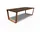 Adezz Gartentisch 230 x 100 x 76 cm Holz/Bambus