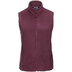 Russell Damen Fleece Weste, burgundy, L