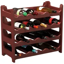 ARTECSIS Weinregal 4 tlg. für 24 Flaschen Braun