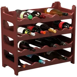 ARTECSIS Weinregal 4 tlg. für 24 Flaschen Braun