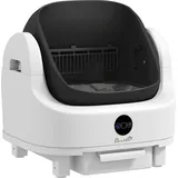 PawHut selbstreinigende Katzentoilette offenes Katzenklo Geruchsisolierung/Sicherheitsschutz, Müllbeutel, großer Behälter, für mehrere Katzen, weiß   Aosom