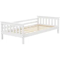 [en.casa] Jugendbett Nuuk 80 x 160 cm Kiefer weiß