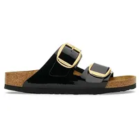 Birkenstock Arizona Big Buckle Birko-flor Patent Sandalen - Patent Black/Gold - EU 42