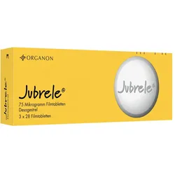 JUBRELE 75 Mikrogramm Filmtabletten Desogestrel 3X28 St