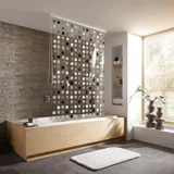 KLEINE WOLKE Duschrollo 128 x 240 cm grau