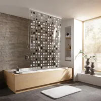 KLEINE WOLKE Duschrollo 128 x 240 cm grau