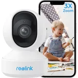 Reolink 5MP PTZ Überwachungskamera Auto-Tracking, 3X Optischem Zoom, Baby Monitor mit Mensch/Haustiererkennung