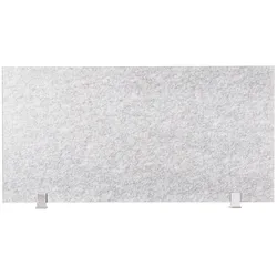 Schreibtisch-Set desktopz Standfuss Farbe: lichtgrau, Größe: 100x50x1cm