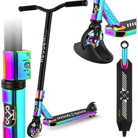 Kesser KESSER® Stunt Scooter X-Limit-Pro 360° Lenkung Funscooter Stuntscooter mit Ständer ABEC 9 Kugellagern, 110 mm PU Räder , Kickscooter Tretroller Cityroller Trick Roller für Kinder Erwachsene