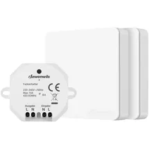 DEWENWILS - Funkschalter-Set, 2x Funk-Wandschalter 30M Reichweite, 2300W, Weiß