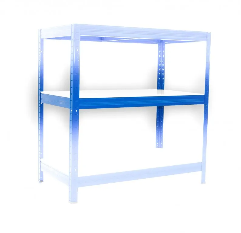 Fachboden für Regal mit weiss Laminatboden 35 x 90 cm, blau, 275 kg