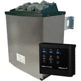 Karibu Saunaofen 9 kW + Steuergerät Easy + 20 kg Steine