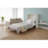 Home affaire Schrankbett Sognum als Gästebett nutzbar, Wandklappbett in Kommodenoptik (in den Farben weiß, schwarz und kaschmir erhältlich) inkl. Matratze, platzsparendes Klappbett, optimal für kleine Räume weiß