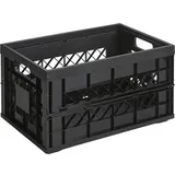 SUNWARE Square Klappbox Heavy Duty - 45 Liter - 530 x 354 x 284 mm - Schwarz