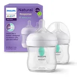 Philips Natural Response - Babyflasche mit Airfree Ventil 125ml, 2er-Pack - SCY670/02