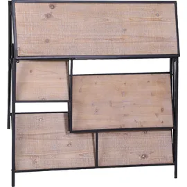 GUTMANN FACTORY Alcott Standregal 114 x 35 x 78 cm Schwarz