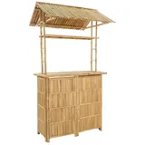 vidaXL Outdoor Bartisch 115 x 95 x 214 cm Bambus Braun