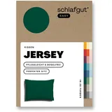 schlafgut »EASY Jersey«, (1 St.), Kissenhülle mit Reißverschluss, weich und saugfähig, Kissenbezug, grün