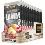 Belcando 511625 Hunde-Dosenfutter Cranberry, Lamm mit Kartoffel & Cranberries | Nassfutter für Hunde | Feuchtfutter Alleinfutter im Einzelportionsbeutel