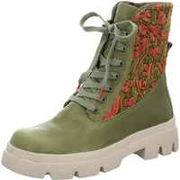 THINK! KANGAE chromfrei gegerbte leicht gefütterte Stiefelette, Jade/Kombi, 37