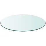 vidaXL Tischplatte aus gehärtetem Glas rund 900 mm