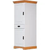 OTTO home Vorratsschrank Rügen Breite 47 cm, Kiefer massiv, 2 Türen, 1 Schubkasten weiß