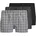 JACMILANO WOVEN BOXERS Schwarz Grau M